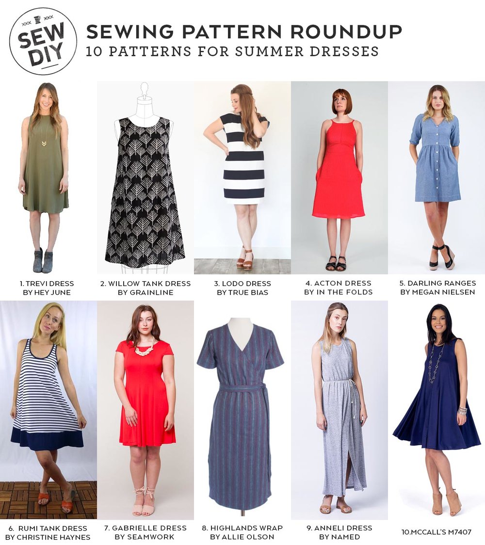 DIY Roundup – 10 Summer Dress Sewing Patterns — Sew DIY